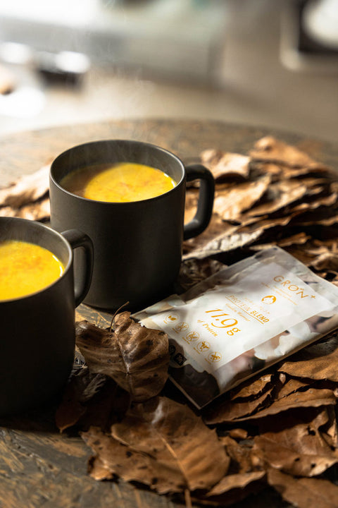 GRØNのプロテインブレンドレシピ -ホットプロテインラテの作り方