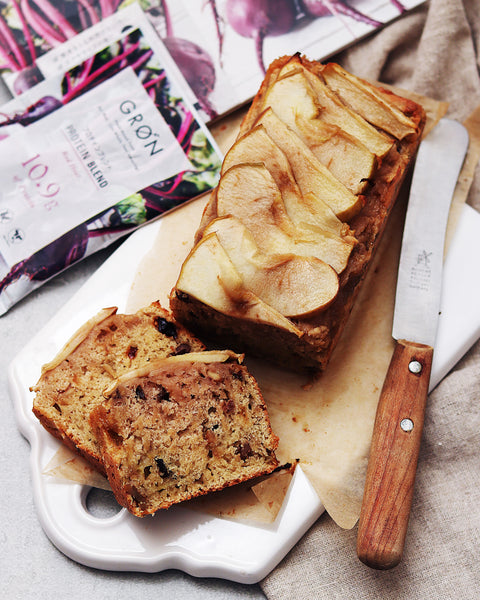 GRØNのレッドヒートのレシピ -ヴィーガン バナナパウンドケーキ